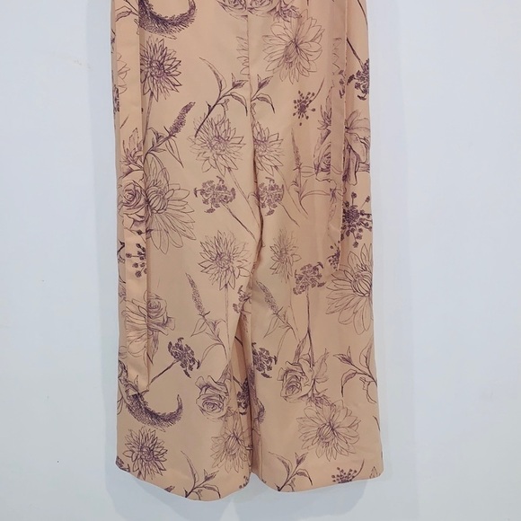 ARITZIA Babaton Flutter Pink Altamiro Floral lightweight Satin Jumpsuit size 2 - Picture 6 of 16